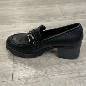 Y2K Loafers Womens 8.5 Chunky Heels Platform Academia School Girl Concert
